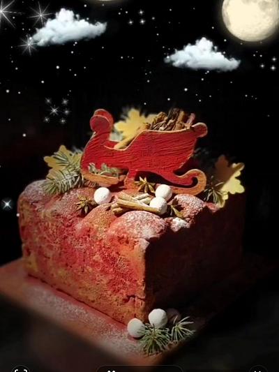 Cake "Night before Christmas" in vintage style.  - Cake by Viktory