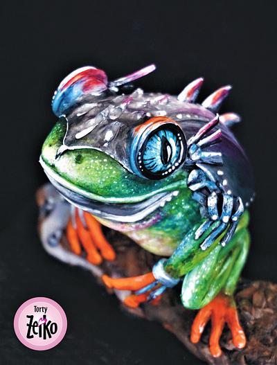 Fancy Frog Collaboration - Steel Frog - Cake by Torty Zeiko