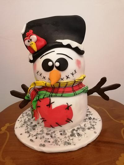 Snowman  - Cake by Cukniságok