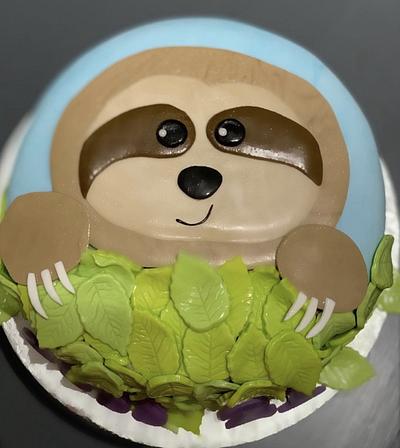 Sloth 21st Birthday Cake - Cake by Sugar by Rachel