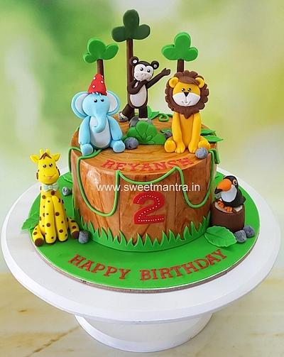 Wild Jungle cake - Cake by Sweet Mantra Homemade Customized Cakes Pune