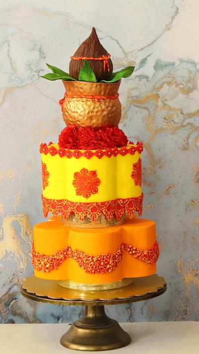 Haldi ceremony cake - Cake by Cakeinthebox