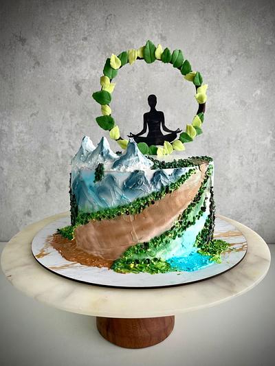 Yogi in the mountains! - Cake by Ruchi Narang