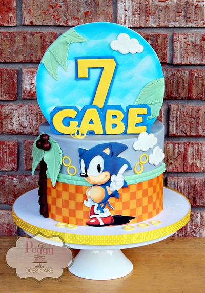 Sonic the Hedgehog Cake - Cake by Peggy Does Cake