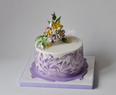 Birthday painted cake - Cake by Jolana Brychova
