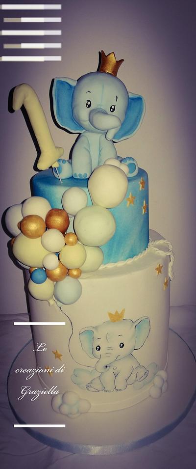 Primo compleanno elefantino - Cake by Graziella Cammalleri 