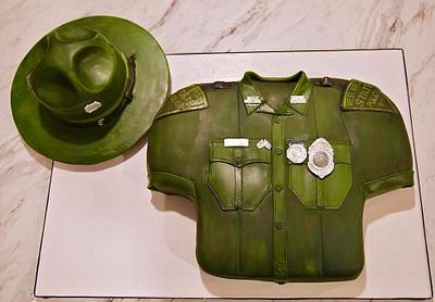 WV STATE POLICE THEMED BIRTHDAY CAKE /son - Cake by Colormehappy