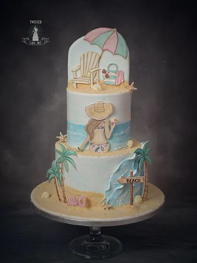Beach cake - Cake by Twister Cake Art