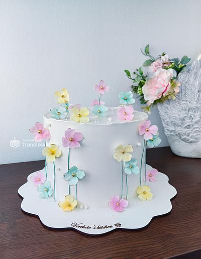 Flower cake - Cake by Vyara Blagoeva 