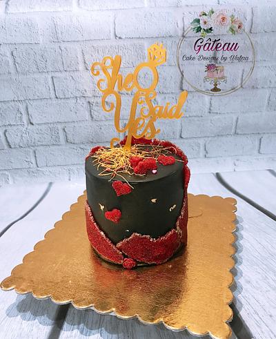 Engagement cake - Cake by Wafaa mahmoud