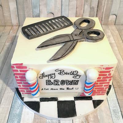 Barber's birthday cake - Cake by IvsSweetDreams