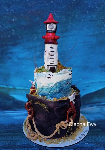 lighthouse cake - Cake by Ewa