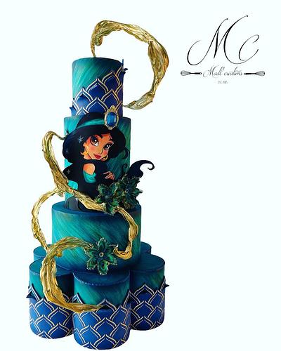 Jasmine cake  - Cake by Cindy Sauvage 