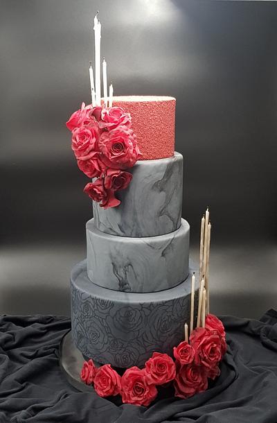 Gothic wedding - Cake by hscakedesign