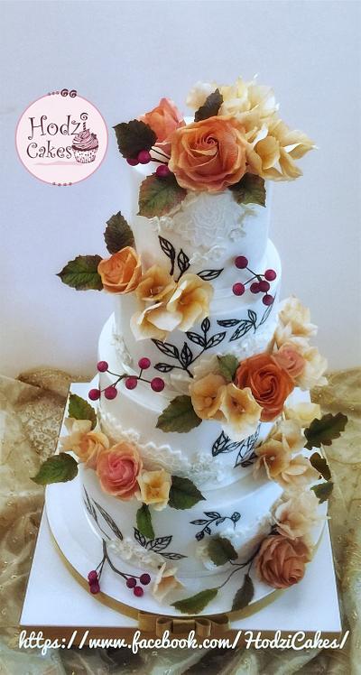 Wedding Cake✨🍃🍁 - Cake by Hend Taha-HODZI CAKES