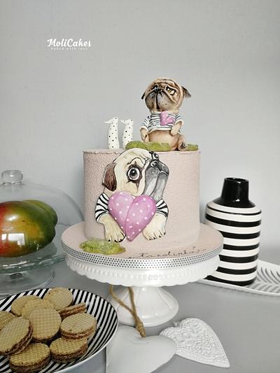 Pug - Cake by MOLI Cakes