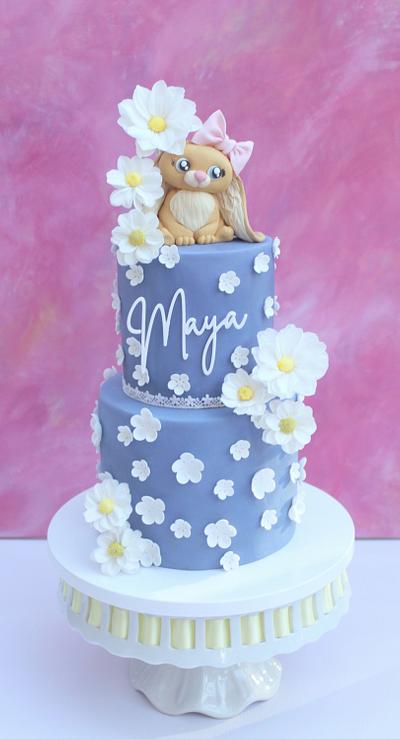 Bunny and  daisies  - Cake by Lynette Brandl