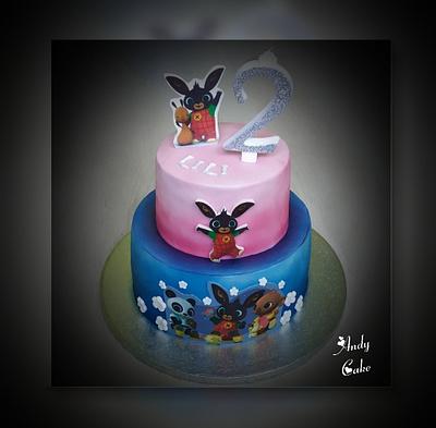 Bing bunny birthday cake - Cake by AndyCake