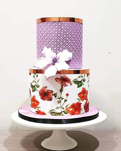 Floral Themed  - Cake by Su Cake Artist 