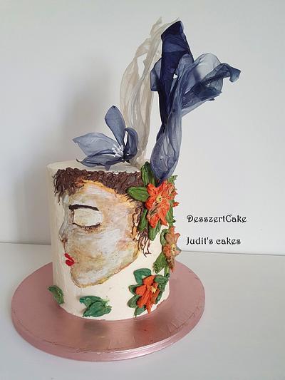 Women with flowers - Cake by Judit