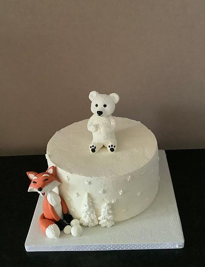 Bear and fox - Cake by Anka