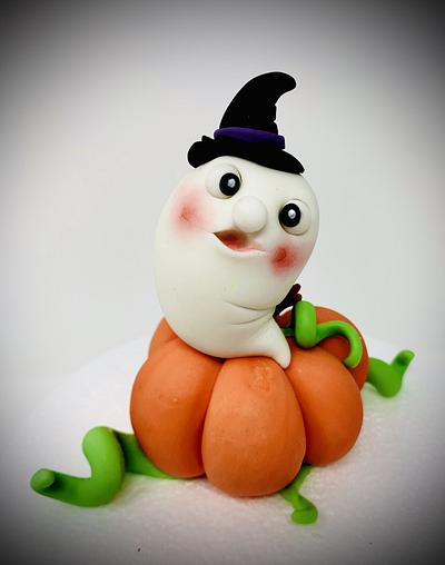 Pumpkin ghost - Cake by Annette Cake design