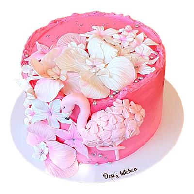 Flamingo cake - Cake by Desi Nestorova 