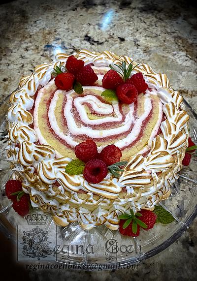 Strawberry Cheesecake Roulade - Cake by Regina Coeli Baker