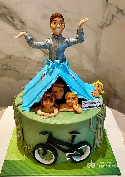 Camping  - Cake by Tiers of joy 