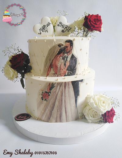 Wedding Cake  - Cake by EmyShalaby