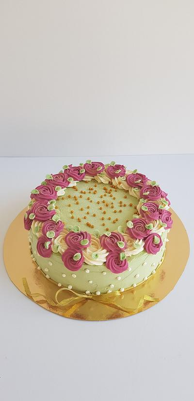 Ringa ringa roses cake - Cake by jscakecreations