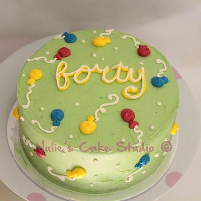 Fabulous Forty Buttercream Cake - Cake by Julie Donald