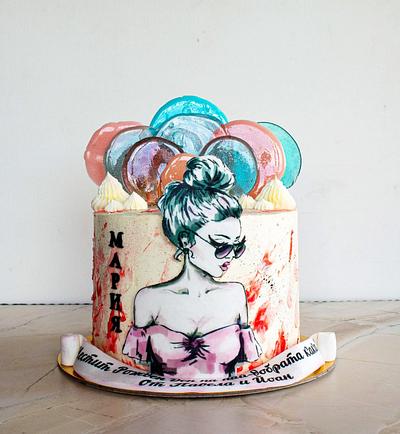 Girl and lollipops - Cake by TortIva