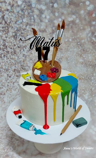Cake for Artist - Cake by Anna's World of Sweets 