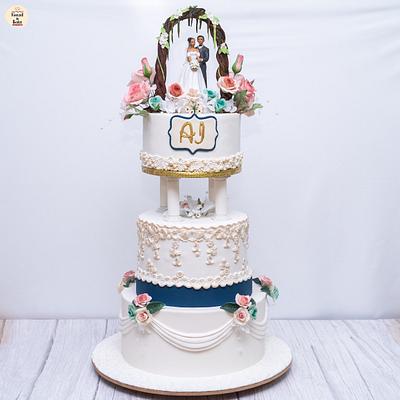 Wedding cake  - Cake by Knead N Bake 