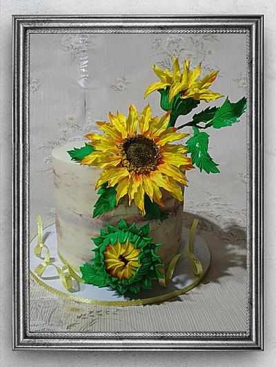 🌻Sunflowers for Chloe🌻 - Cake by The Custom Piece of Cake