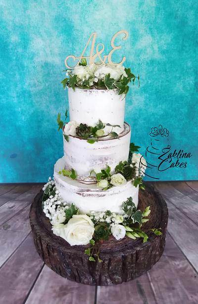 Rustic wedding cake - Cake by Zaklina