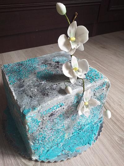  cake with orchid - Cake by Stanka