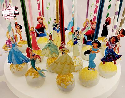 "Desiny princesses cakepops" - Cake by Noha Sami