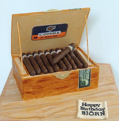 Box of Cigars - Cake by Neda's Cakes