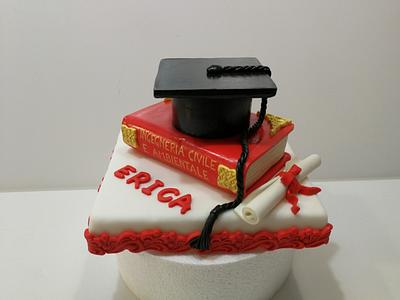 Graduation cake for Erica - Cake by Carla Poggianti Il Bianconiglio