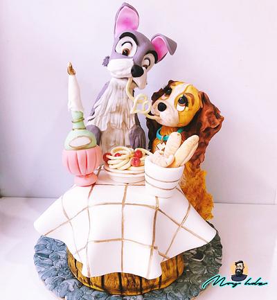 LADY AND THE TRAMP CAKE - Cake by Moy Hernández 