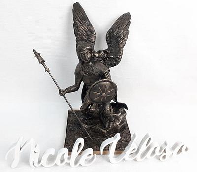 Raphael angel carved in chocolate paste - Cake by Nicole Veloso