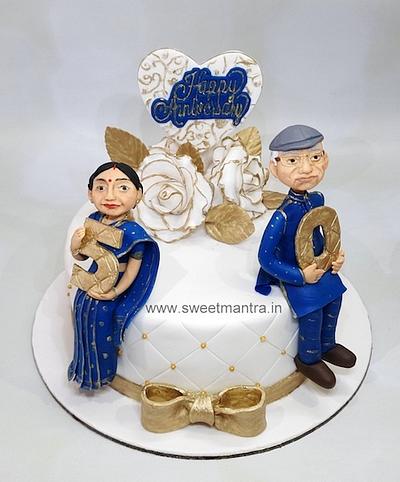 50th Anniversary cake - Cake by Sweet Mantra Homemade Customized Cakes Pune