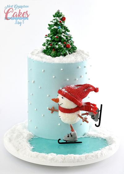 Happy Holidays  - Cake by Teresa Davidson