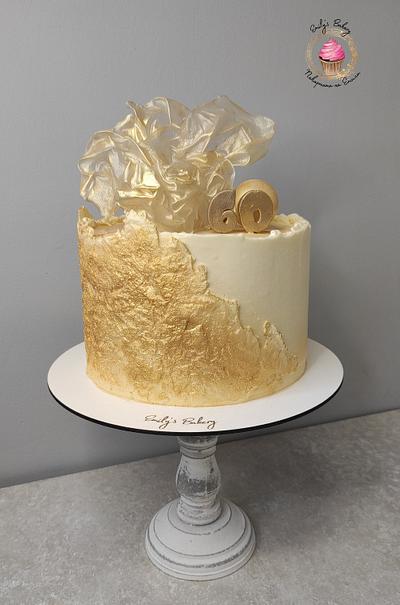 Gold Anniversary cake - Cake by Emily's Bakery