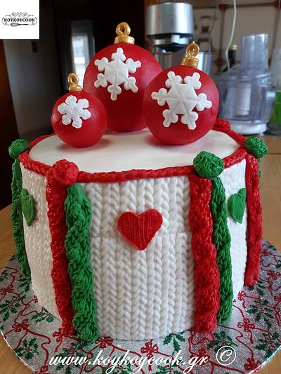 Christmas Knitting Cake - Cake by Rena Kostoglou