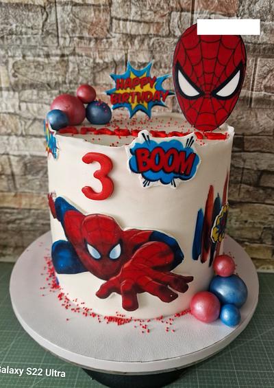 Spiderman - Cake by Miavour's Bees Custom Cakes