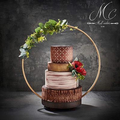 Wedding cake champêtre - Cake by Cindy Sauvage 