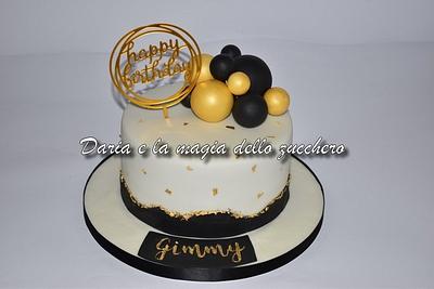 Black and gold cake for man - Cake by Daria Albanese